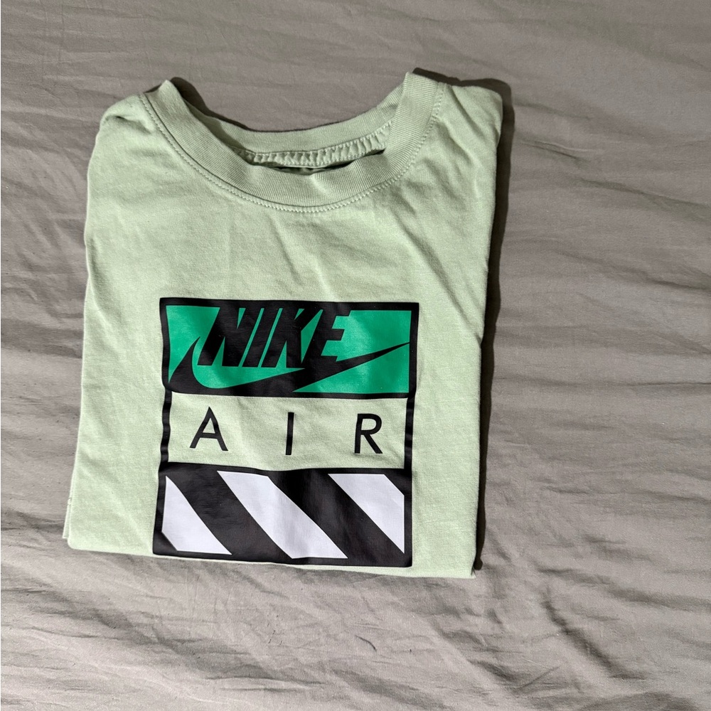 Nike Tee in Olive Green with White Logo